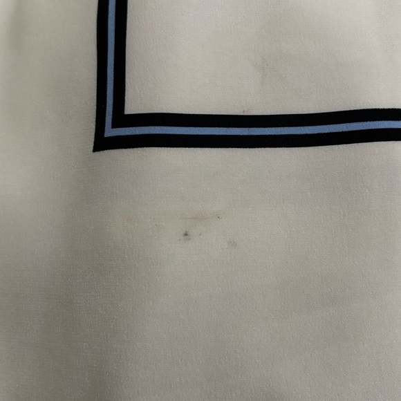 Tory Burch Green, Blue & White Color Blocked Silk Shift Dress, size 10 - Picture 11 of 11